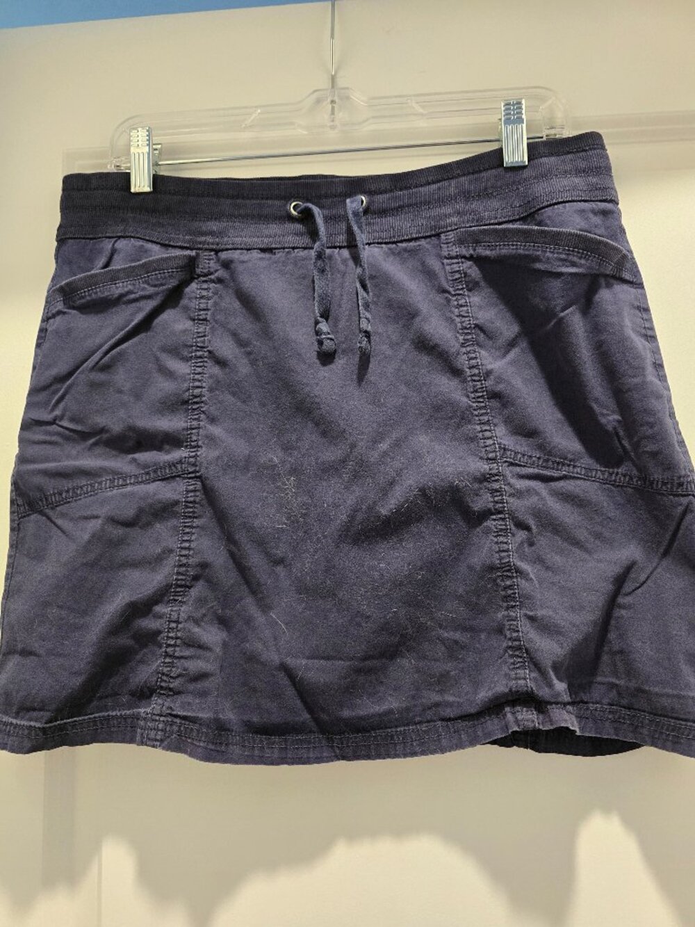 Dark blue pull on skort